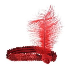 Charleston Kán Kán fejdísz Piros