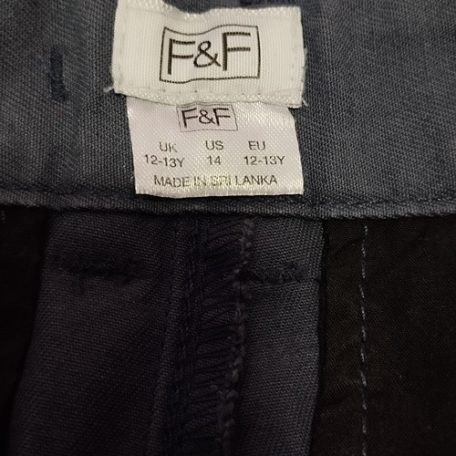 F&F kék nadrág 12-13 év