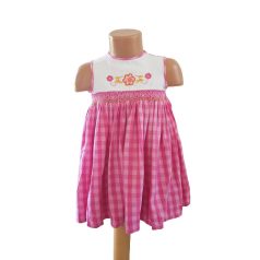 Kockás nyári ruha 12-18 hó