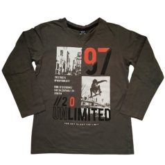 Khaki zöld póló 8-10 év