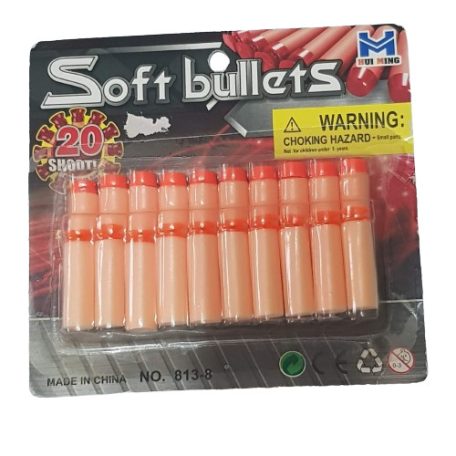Soft Bullets 2 féle szivacslövedék 20 db