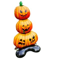 Halloween felfújható tök dekoráció dísz 88 cm