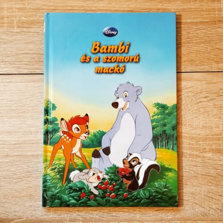 Bambi és a szomorú mackó mesekönyv borító szemből