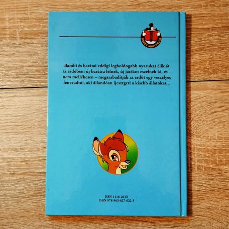 A Bambi és a szomorú mackó mesekönyv hátoldala a tartalommal