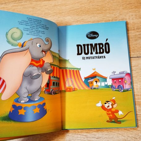 Dumbó az elefánt új mutatványa a cirkuszban Disney rajz