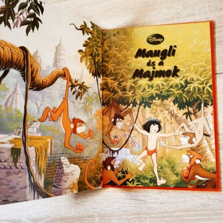 Maugli és a majmok a raktárkunyhónál Disney rajz