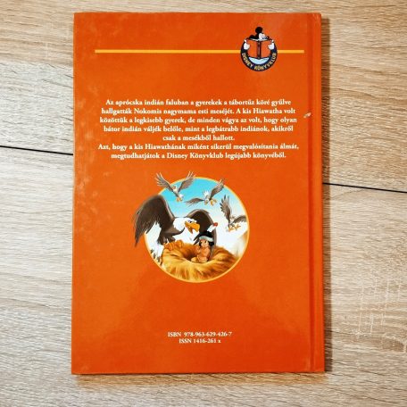 A Hiawatha és az Óriás Sas mesekönyv hátoldala
