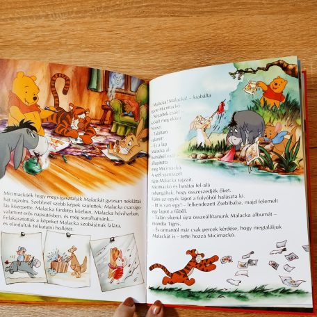 Részlet a Malacka a hős meséből színes Disney rajzzal