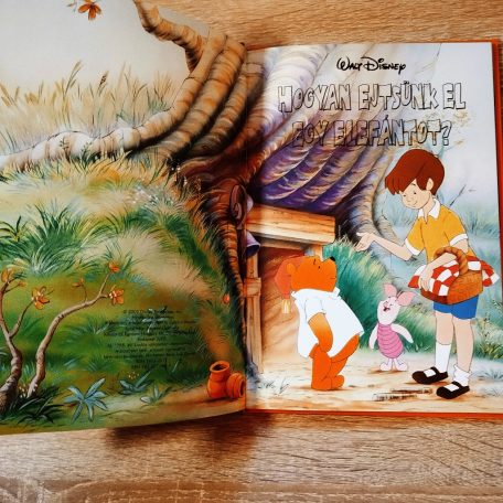 Részlet a Hogyan ejtsünk el egy elefántot meséből színes illusztrációval