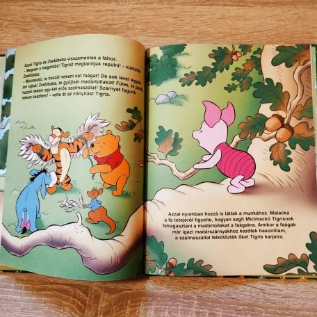 Részlet a Malacka a fa tetején meséből illusztrációval