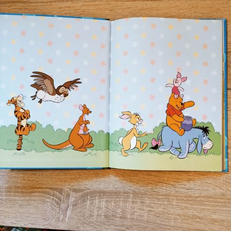 Mesekönyv belső oldal Micimackóval és barátaival
