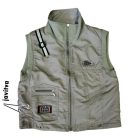 Khaki zöld mellény 3-4 év