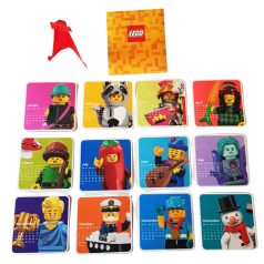 Lego kártyanaptárak tartóval, tárolóval