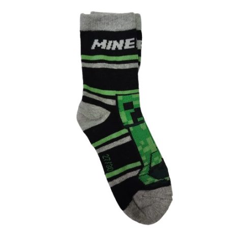 Minecraft Creeper gyerek zokni Creeper mintával