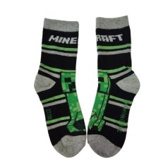 Minecraft Creeper gyerek zokni 1 pár kiterítve