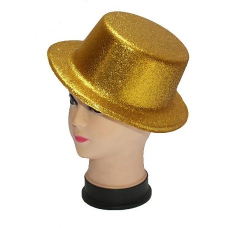 Glitteres Lapos Kalap Arany