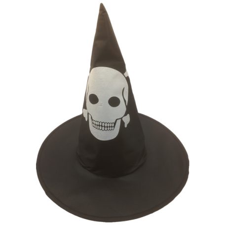 Varázsló Boszorkány Csontváz kalap koponya mintával Új termék!
