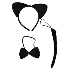 Fekete macska / cica szett