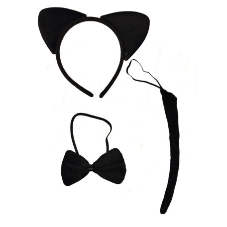 Fekete macska / cica szett