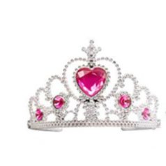 Hecegnő tiara Pink