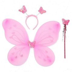 Pillangó / Tündérszárny szett 47 cm x 38 cm Rózsaszín