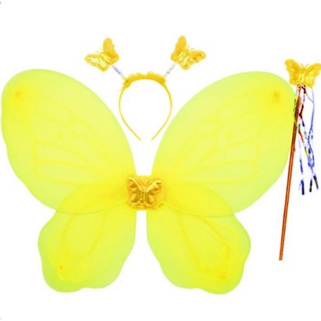 Pillangó / Tündér szárny szett 47 cm x 38 cm Sárga