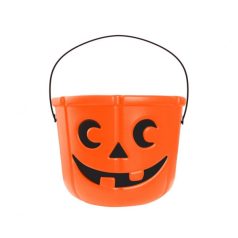 Halloween Tök mintás cukorkagyűjő vödör 