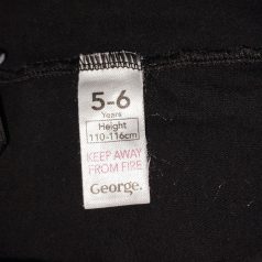 Fekete leggings 5-6 év George