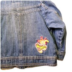 Next hímzett farmerkabát 2-3 év