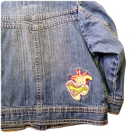 Next hímzett farmerkabát 2-3 év