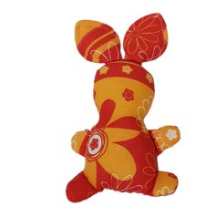 Textil kézműves nyuszi 23 cm