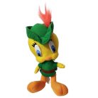 Csőrike (Tweety) plüssfigura 30 cm Robin Hood jelmezben