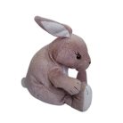 IKEA VANLIG HARE plüss nyuszi 20cm szemből fehér has tappancs