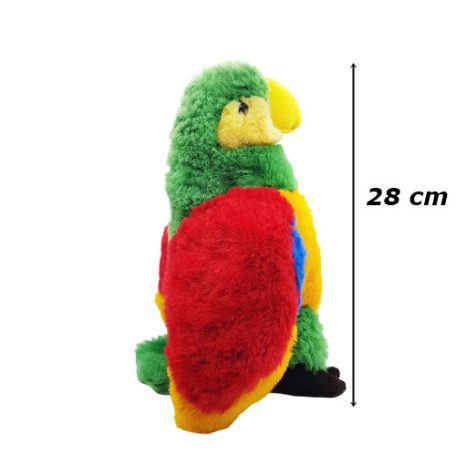 Papagáj plüss 28 cm