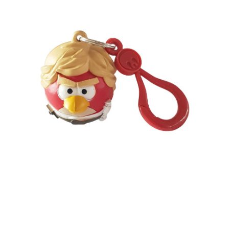Angry Birds Star Wars Luke Skywalker Red Bird kulcstartó szemből szőke haj sárga csőr fehér Jedi köntös