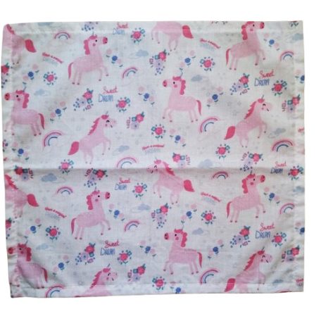 Unikornisos textil szalvéta 30 cm x 28 cm