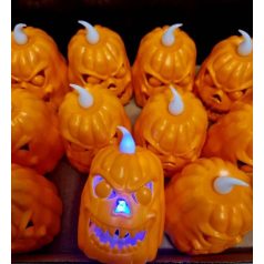 Ledes világító Halloween tök 7cm