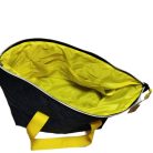 Kék gyöngyvászon pakolós kézi táska  41 cm x 27 cm