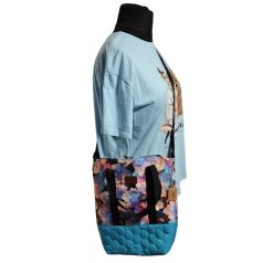 Hortenziás oldaltáska 30 cm x 32 cm