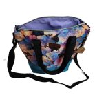 Hortenziás oldaltáska 30 cm x 32 cm