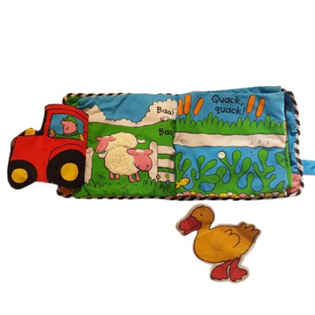 Farmos készségfejlesztő textil könyv LAMAZE