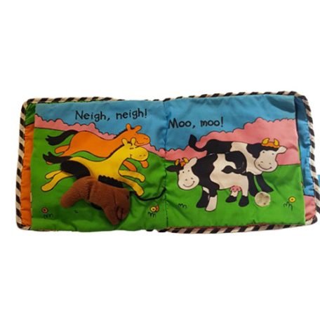 Farmos készségfejlesztő textil könyv LAMAZE