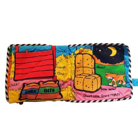 Farmos készségfejlesztő textil könyv LAMAZE