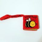 Állatos készségfejlesztő, textil könyv