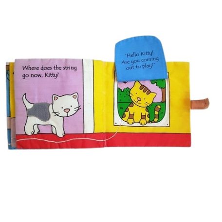 Cicás készségfejlesztő textil könyv