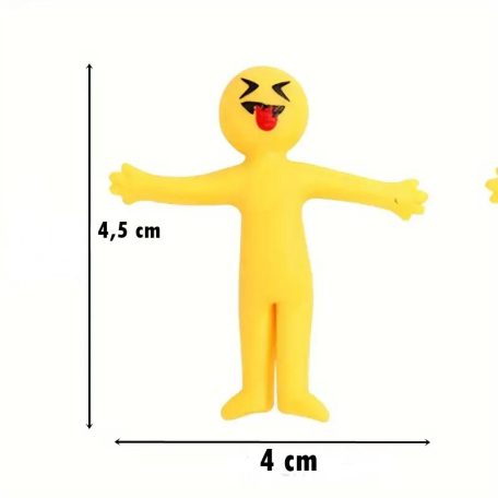 Emoji mókás rugalmas gumi figurák 