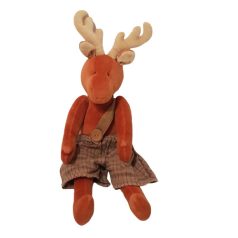 Szarvas plüss nadrágban 51 cm