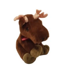Szarvas plüss nyakában szalaggal 30 cm