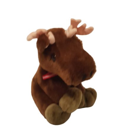 Szarvas plüss nyakában szalaggal 30 cm