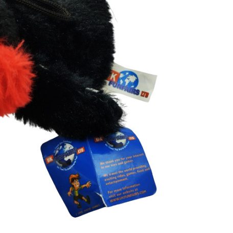 Pingvin plüss fülvédővel 16 cm